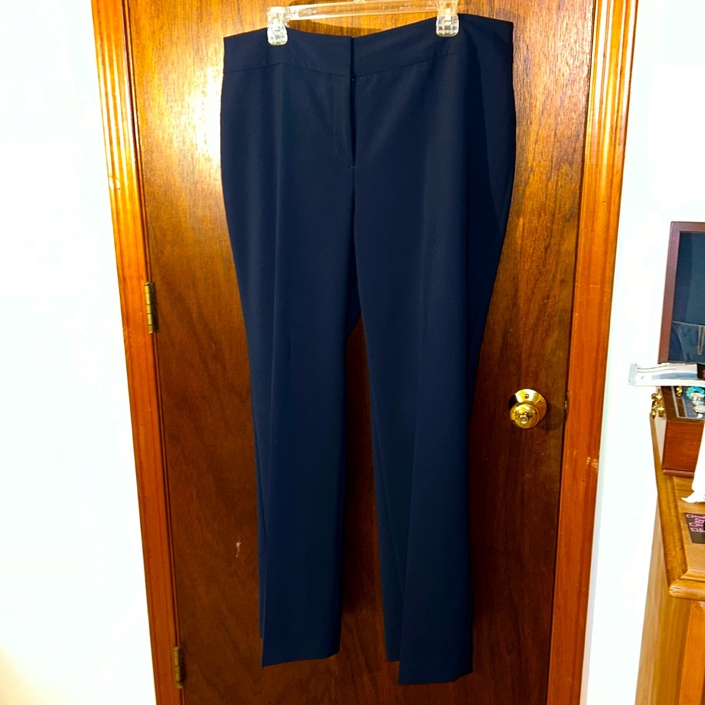 Talbots, suit pants, size 18W, navy blue, lined